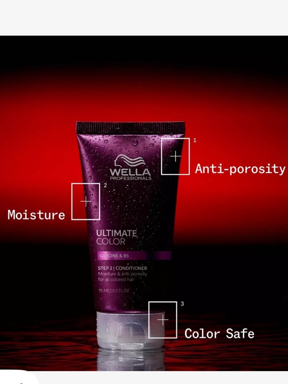 Wella Professionals Ultimate Color Glycine & B5 Conditioner - Travel Size - Picture 6 of 8